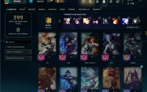 Unranked com 150 Champs e 174 Skins ( ADC / SUP )
