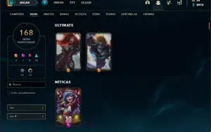 Conta Unranked com 131 Champs e 168 Skins + 27 Maestrias 7