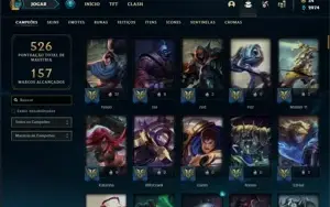 Conta Unranked com 131 Champs e 168 Skins + 27 Maestrias 7