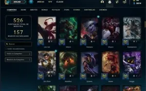 Conta Unranked com 131 Champs e 168 Skins + 27 Maestrias 7