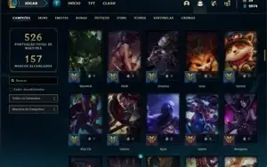 Conta Unranked com 131 Champs e 168 Skins + 27 Maestrias 7