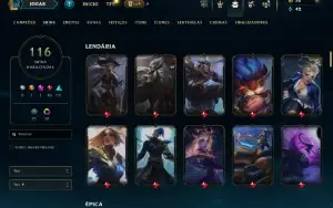 Ferro 3 com 95 Champs e 116 Skins +1 Prestigio