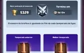 Conta Clash Royale 150 mil de ouro, 1200 gemas, 5300 troféus