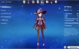 Conta Genshin Impact Ast Mona 5* AR 7