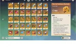 AR55 CHILDE , ZHONGLI, ALBEDO, KEQING, JEAN E TODOS OS 4*