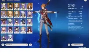 AR55 CHILDE , ZHONGLI, ALBEDO, KEQING, JEAN E TODOS OS 4*