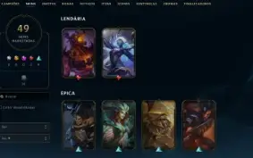 Conta League of Legends Full Acesso - 122 Champs e 49 Skins
