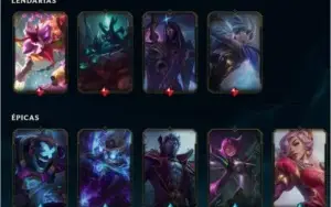 CONTA LOL 🌟 PLATINA 3 🌟 59 SKINS 🌟 124 CAMPEOES