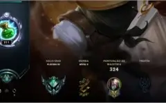CONTA LOL 🌟 PLATINA 3 🌟 59 SKINS 🌟 124 CAMPEOES