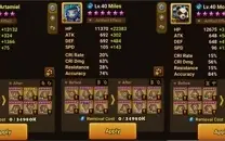 Conta Summoners Wars C2/C2 3 nat5 LD(ARTAMIEL,ONGYOUKI,SHAN)