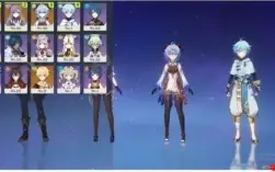 Conta Genshi Impact Diluc, Ganyu