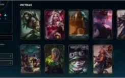 Conta Ouro 3 com 40 personagens e 16 skins