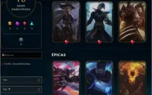 Conta Ouro 3 com 40 personagens e 16 skins