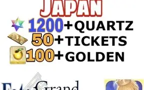 Fate Grand Order {jp} CONTA LEVEL 1 + 1200 QUARTZ
