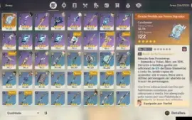 Conta AR 40 com varios T5 e comp de Nilou com Nahida
