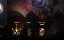 Conta LoL. com 61 skins, 92 champ, skins de TFT