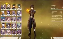 Conta TOP Genshin impact 17k de gemas personagens e armas T5