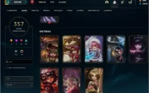 Conta de LoL - 357skins lvl 263