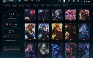 Conta Platina 4 com TODOS os champs e 371 Skin + 5 Prestigio