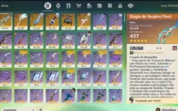 Conta genshin impact com varios T5 e armas bis