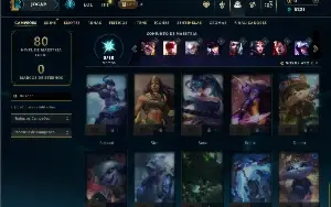 Unranked com 55 Champs e 11 Skins