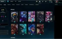 Conta League of Legends - Gold IV | Nível 110 |70 skins.