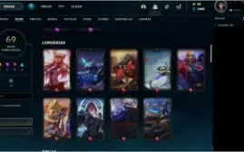 Conta League of Legends - Gold IV | Nível 110 |70 skins.