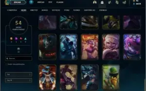 Conta prata 2 com 123 champs e 54 skins