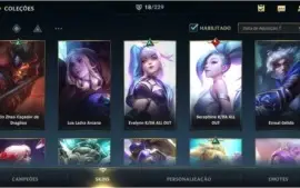 Conta ESMERALDA + 18 Skins