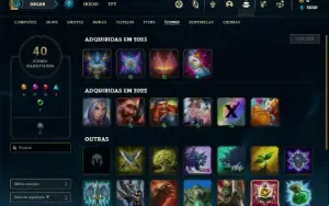 Conta ouro 2 com 34 Champs e 4 Skins
