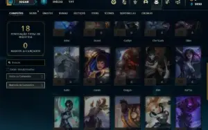 Conta ouro 2 com 34 Champs e 4 Skins