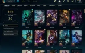 Conta prata 2 com 120 champs e 134 skins ( MAIN SUP )