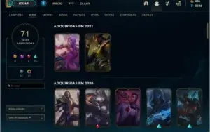 Conta SKINS EXCLUSIVAS 2016