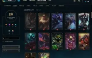 League of legends, 88 Skins, GOLD II, lvl 106