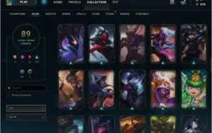 League of legends, 88 Skins, GOLD II, lvl 106