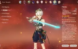 Conta 57 com Kazuha, Raiden, Xiao, Childe, Eula, Albedo...