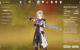 Conta 57 com Kazuha, Raiden, Xiao, Childe, Eula, Albedo...