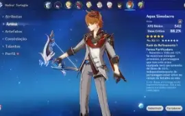 Conta 57 com Kazuha, Raiden, Xiao, Childe, Eula, Albedo...