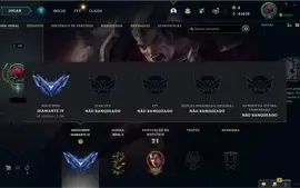Conta LOL - Diamante IV, 66% de WR(E-MAIL NÃO VERIFICADO)