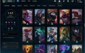 Conta prata 2 com TODOS os champs e 140 skins