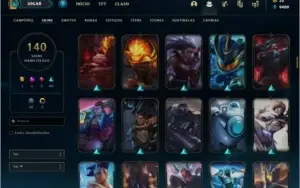 Conta prata 2 com TODOS os champs e 140 skins