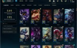 Conta prata 2 com TODOS os champs e 140 skins