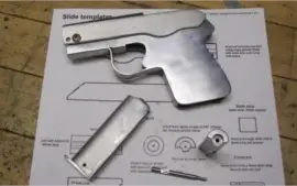 projeto pistola semi automática caseira de chapa de metal