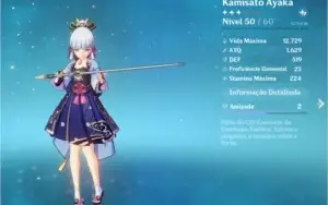 Genshin Accout AR 50 Eula, Ayaka, Qiqi, Keqing