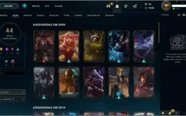 CONTA LOL PLATINA 4 - 44 SKINS - 91 CHAMPIONS