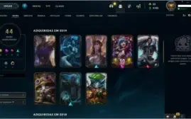 CONTA LOL PLATINA 4 - 44 SKINS - 91 CHAMPIONS