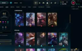 Conta Lol/Tft Platina,105 campeoes, 46 Skins