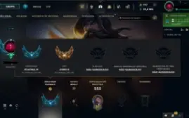 Conta Lol/Tft Platina,105 campeoes, 46 Skins