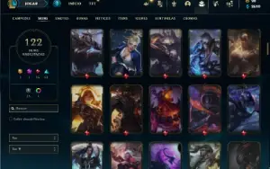 Conta prata 3 com 131 Champs e 122 Skins