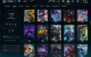 Conta prata 3 com 131 Champs e 122 Skins